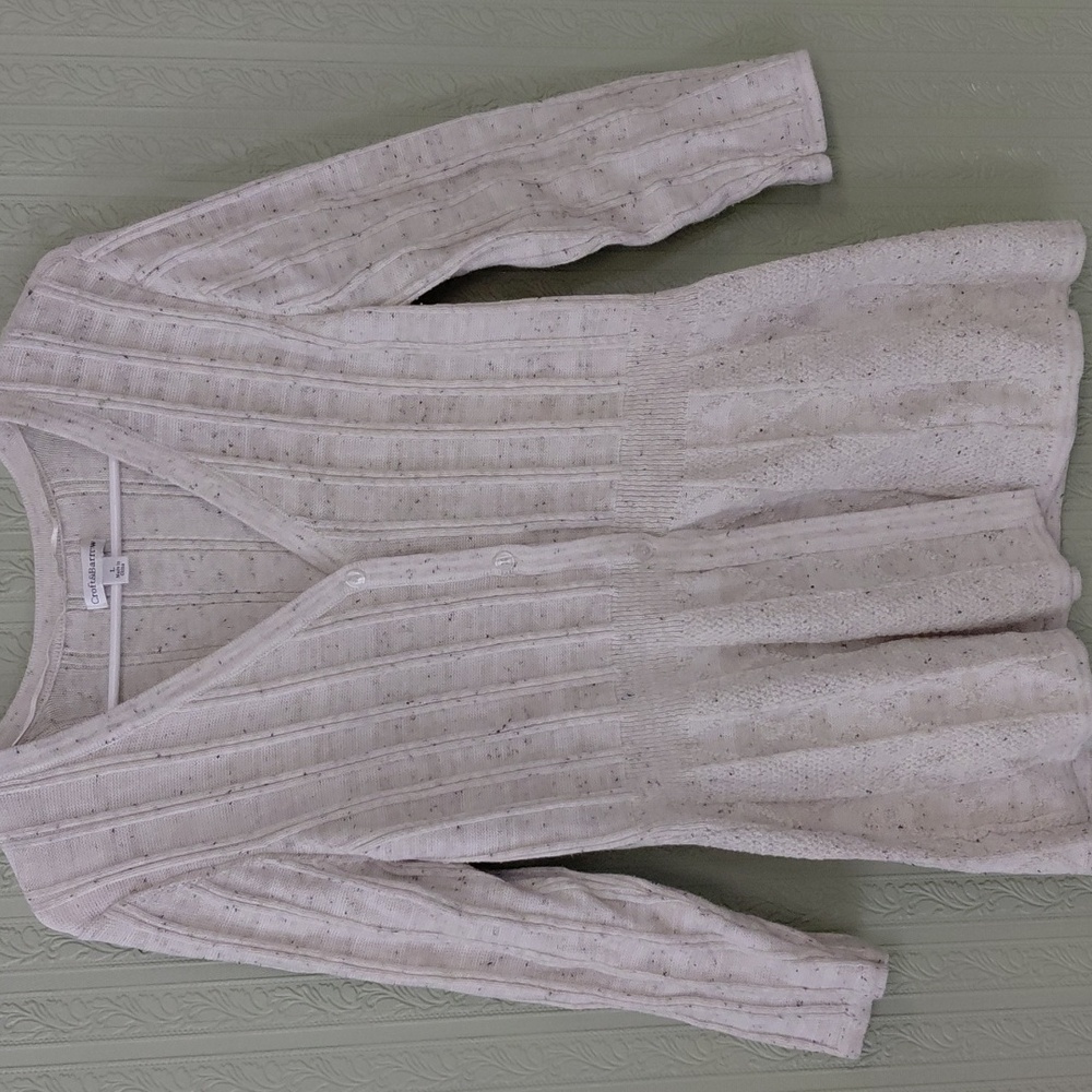 CROFT AND BORROW Button Up Cardigan Sweater 3/4 Sleeves Warm Stylish Cozy Fall